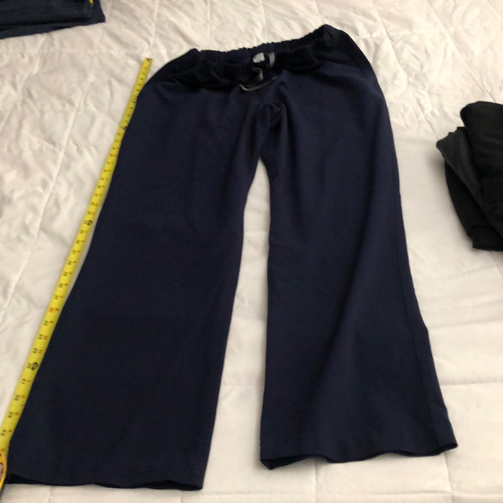 Figs navy blue scrub bottoms large